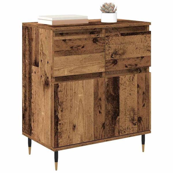 vidaXL Sideboard Old Wood 60 x 35 x 70 cm Engineered Wood and Iron