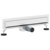 vidaXL Wall Mounted Shower Drain Silver 50 cm Stainless Steel 304