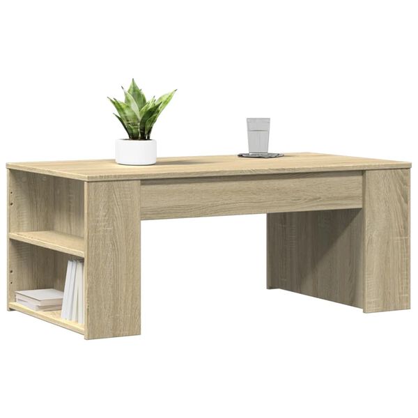 vidaXL Coffee Table Sonoma Oak 102x55x42 cm Engineered Wood