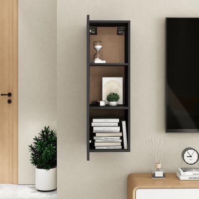 vidaXL TV Cabinet Grey 30.5x30x90 cm Chipboard