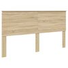 vidaXL Bed Frame with Headboard Sonoma 180 x 200 cm Solid Pine Wood