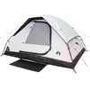 vidaXL Camping Tent Dome 4-Person White Blackout Fabric Waterproof