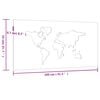 vidaXL Garden Wall Decoration 105x55 cm Corten Steel World Map Design