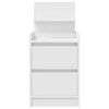 vidaXL Bedside Cabinet with 2 Drawers White 38x34x80 cm