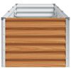 vidaXL Garden Raised Bed Light Brown 290 x 50 x 36 cm Galvanised Steel