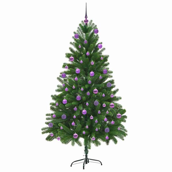 vidaXL Christmas Tree with 300 LEDs with Stand Green 180 cm PE
