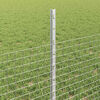 vidaXL Fence with Post Silver 0.5 x 100 m Steel