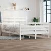 vidaXL Bed Frame without Mattress Solid Wood Pine 160x200 cm White