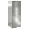 vidaXL Parcel Drop Box Silver 41 x 38 x 103 cm Galvanised Steel