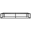 vidaXL Bed Frame without Mattress Black Metal 120x200 cm