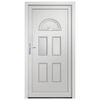 vidaXL Front Door White 88x190 cm PVC