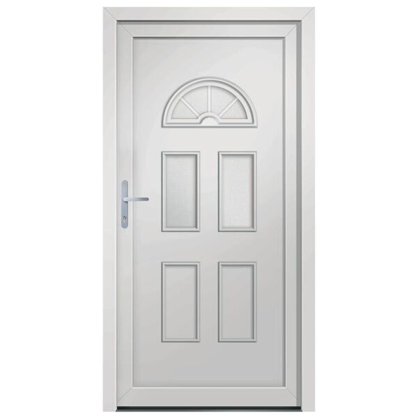vidaXL Front Door White 88x190 cm PVC