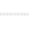 vidaXL Garden Fence with Spear Top Steel 1339x100 cm Black