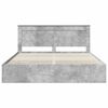 vidaXL Bed Frame with Drawer Concrete Grey 180 x 200 cm Engineer Wood