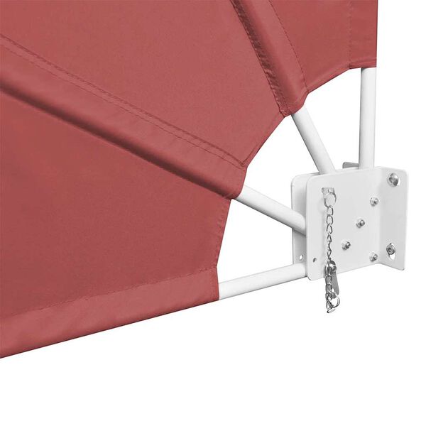 vidaXL Collapsible Balcony Side Awning Terracotta 140x140 cm