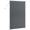 vidaXL Window Blind with Curtains Manual Dark grey Aluminium