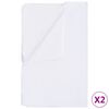 vidaXL Mattress Protectors Waterproof 2 pcs Cotton 60x120 cm White