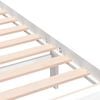 vidaXL Bed Frame without Mattress White Single Solid Wood