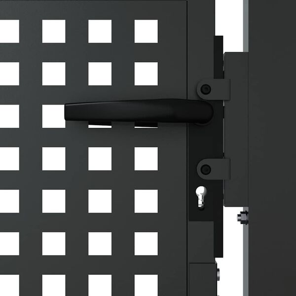 vidaXL Garden Gate Anthracite 100x150 cm Steel