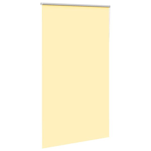 vidaXL Roller Blind Blackout Yellow 120x210 cm Fabric Width 116.6 cm Polyester
