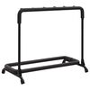 vidaXL Folding Guitar Stand with 5 Sections Black 74x41x66 cm Steel