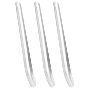 vidaXL Horse Sweat Scrapers 3 pcs Silver Aluminium