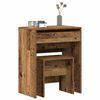 vidaXL Dressing Table Old Wood 60 x 40 x 75 cm Engineered wood