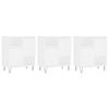 vidaXL Sideboards 3 pcs White Engineered Wood