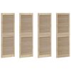 vidaXL Cabinet Door 4 pcs Natural 140.5 x 2 x 49.5 cm Solid Pine Wood
