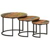 vidaXL Nesting Tables 3 pcs Solid Wood Reclaimed