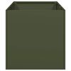 vidaXL Planter Olive Green 40x80x40 cm Cold-rolled Steel
