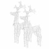 vidaXL Reindeer Christmas Decorations 2 pcs 60x16x100 cm Acrylic