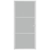 vidaXL Interior Door 93x201.5 cm White Matt Glass and Aluminium