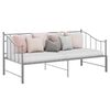 vidaXL Pull-out Sofa Bed Frame without Mattress Grey Metal 90x200 cm