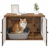 vidaXL Cat House Old Wood 85 x 55 x 50 cm Engineered Wood