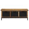 vidaXL Coffee Table with Drawers 110x50x40 cm Solid Wood Mango