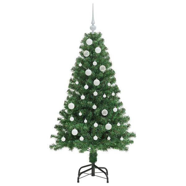 vidaXL Artificial Christmas Tree with 150 LEDs with Stand Green 150 cm