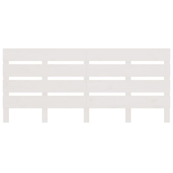 vidaXL Headboard White 150x3x80 cm Solid Wood Pine