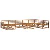 vidaXL Outdoor Sofa Set 9 pcs Natural Solid Acacia Wood