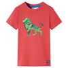 vidaXL Kids' T-shirt Red 128