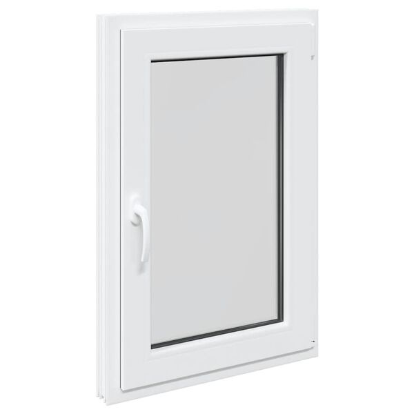 vidaXL Basement Window "RISOR" 60x100 cm Tilt&Turn DIN Right White