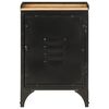 vidaXL Bathroom Cabinet 40x30x60 cm Iron and Solid Wood Mango