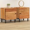 vidaXL Bedside Cabinets 2 pcs 40x33x46 cm Solid Wood Acacia