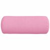 vidaXL Bolster Pillows 2 pcs Pink Ø 15 x 40 cm Fabric