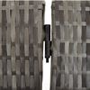 vidaXL Room Divider 4 Panels Grey Poly Rattan