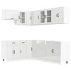 vidaXL 11 Piece Kitchen Cabinet Set "Lucca" Gloss White Engineered Wood