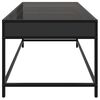vidaXL Coffee Table with Infinity LED Black 90x50x41 cm
