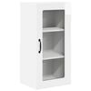 vidaXL Wall Glass Cabinet LUCCA High Gloss White 40 x 31 x 80 cm