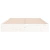 vidaXL Bed Frame without Mattress White Solid Wood 160x200 cm