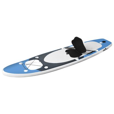 vidaXL Inflatable Stand Up Paddle Board Set Sea Blue 300x76x10 cm